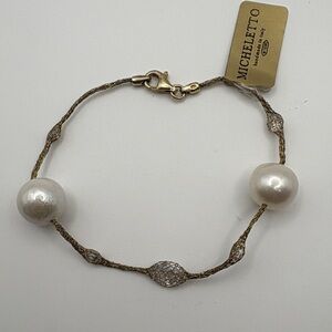 Micheletto Gold Mesh Bracelet